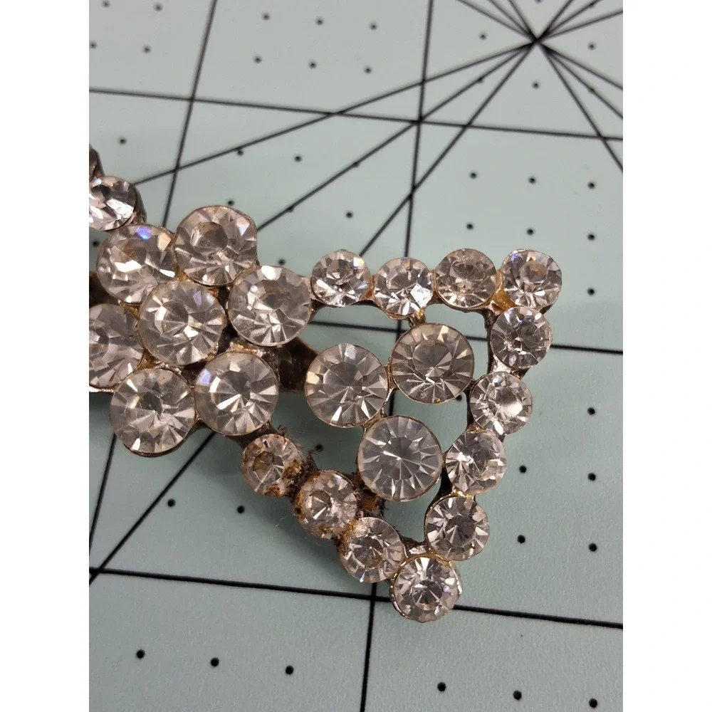 Statement Antique Paste Rhinestone Brooch | Vintage Style‎ Pin
